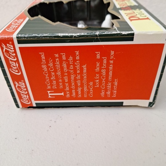 Coca‎ Cola Polar Bear Cub Collection Ornament- New In Box Vintage - Picture 6 of 7